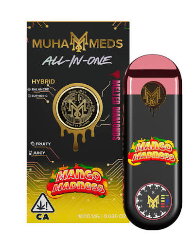 MUHA MEDS - MANGO MADNESS - 1G AIO - MELTED DIAMONDS - HYBRID