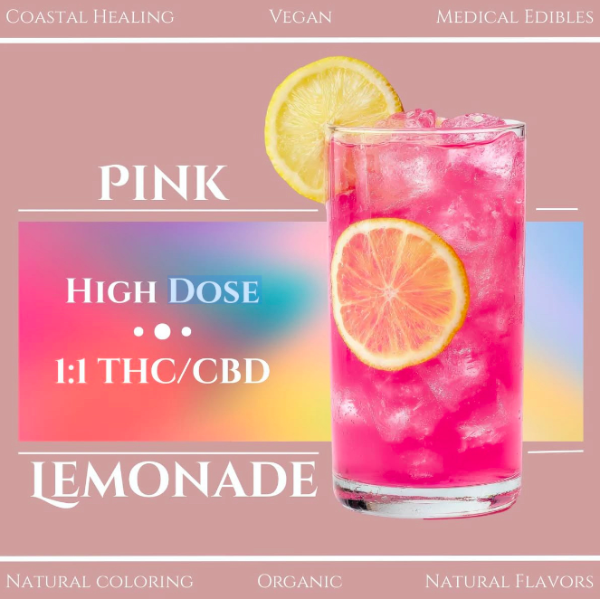 Coastal Pink Lemonade Gummys 1:1 THC/CBD