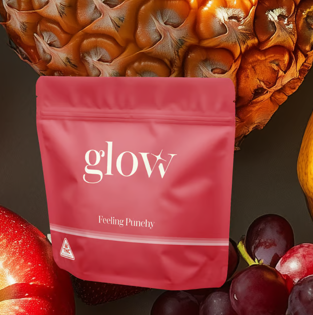 Ⓥ GLOW Chews 100mg: Feeling Punchy 10pk