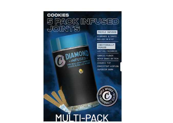 Cookies - Long Island Kief Coated Infused Preroll 5pk - 2.5g