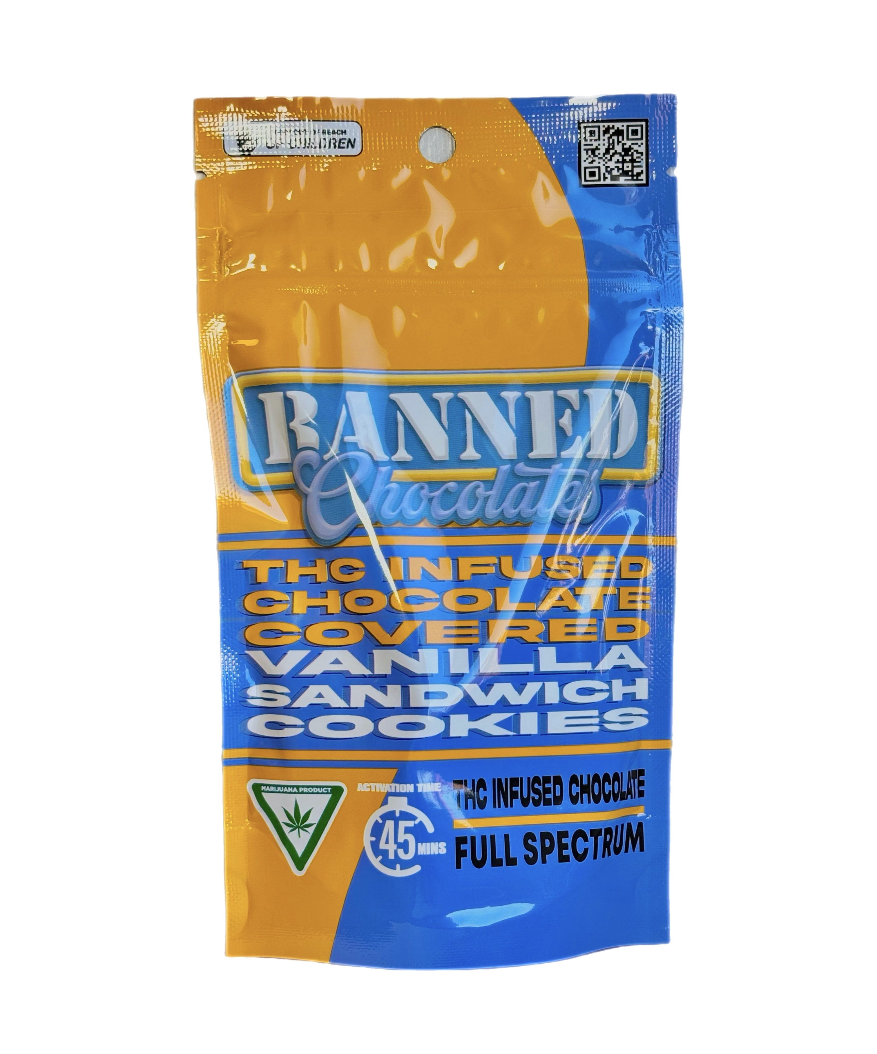 BANNED CO | CHOCOLATE COVERED VANILLA SANDWICH COOKIES | 3PK | 200MG