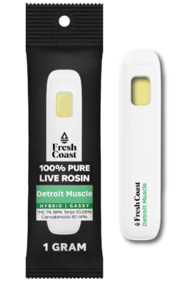 Fresh Coast - 1g Live Rosin Disposable Vape - Detroit Muscle