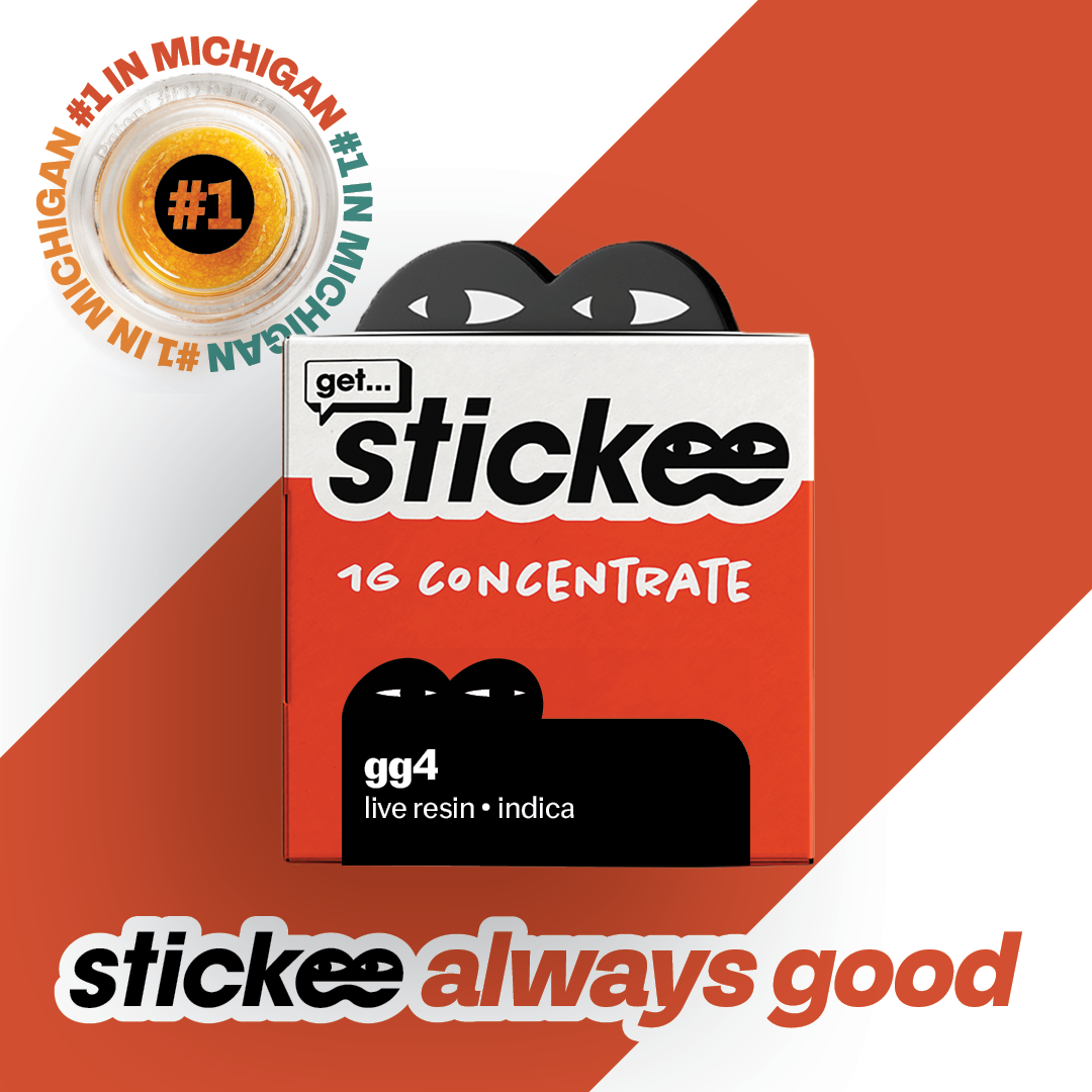 STICKEE | GG4 | Indica | Live Resin Concentrate | 1G