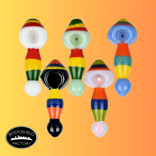 Glass Striped Pipe - $15 product photo