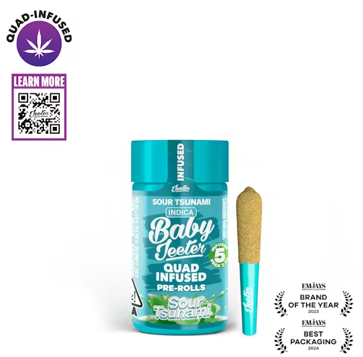 Sour Tsunami Baby Jeeter Infused Pre-Roll 5-pack | 2.5g