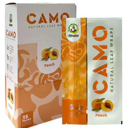 Camo - Peach - 5pk - Hemp Wraps