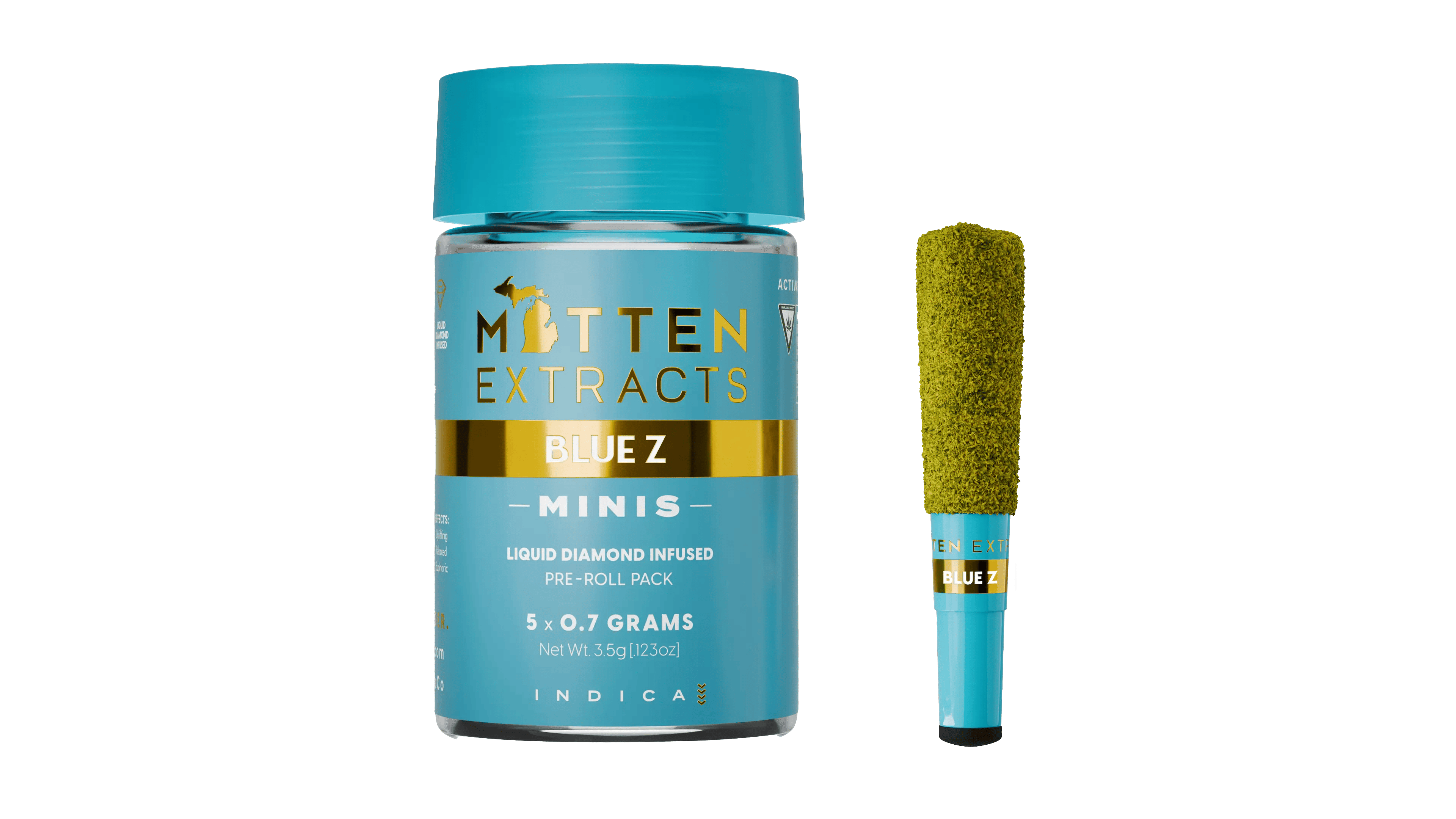Mitten Extracts Infused Multipack (5x.7g) - Blue Z