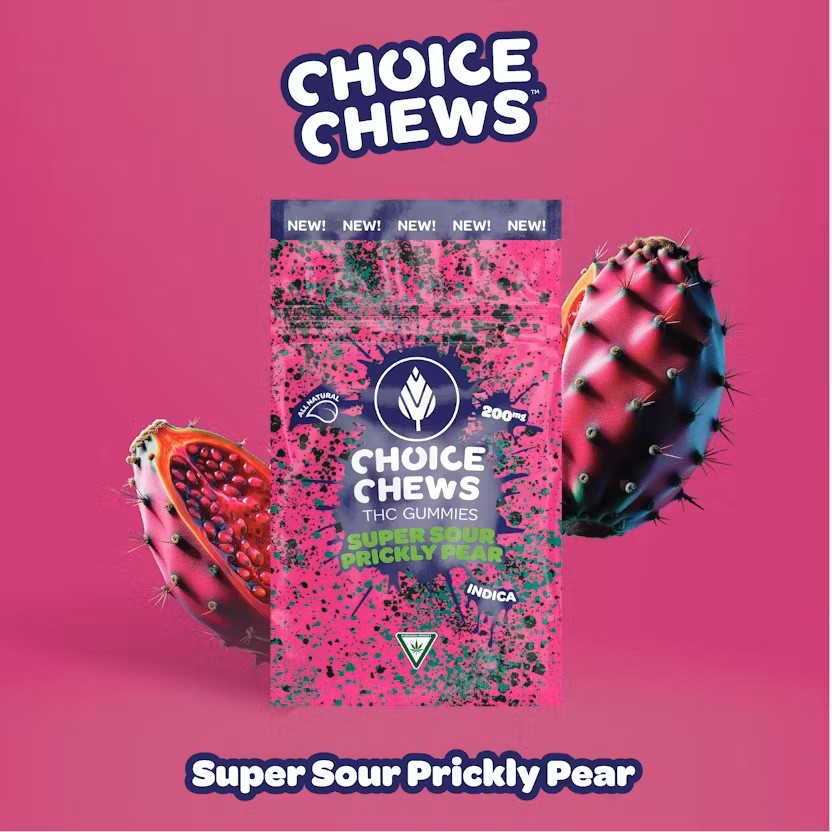 Choice Gummies - Sour Prickly Pear (I) - 200mg