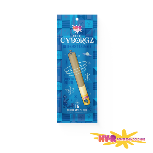 Hy-R - Cyborgz - Blueberry Crumble - 1.27g Infused Pre-roll