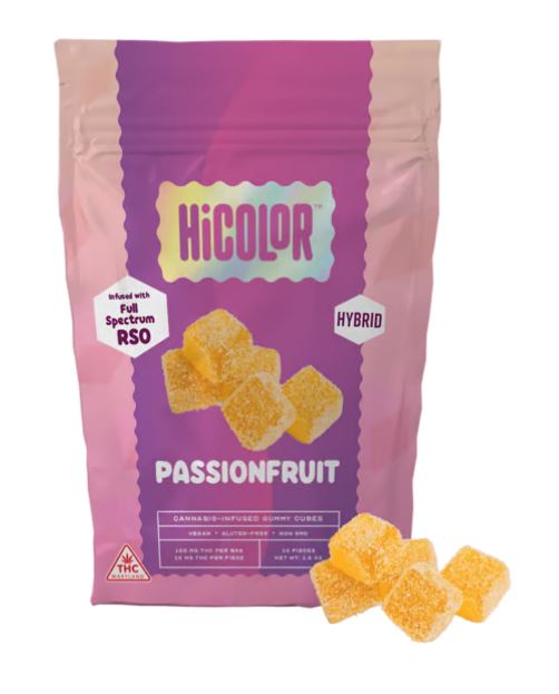 Hi Color RSO Hybrid Passionfruit Gummies 10mg