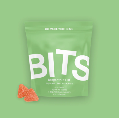 Ⓥ BITS Gummies 100mg: Dragonfruit LOL 1:1 CBC:THC 20pk