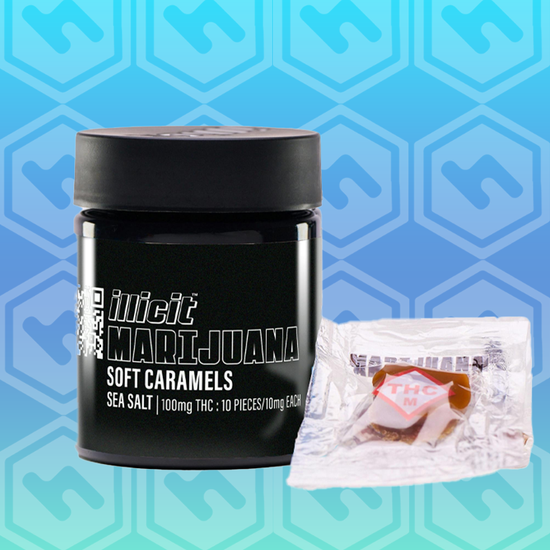 Illicit Gardens | Sea Salt Caramel | Soft Caramel | 100mg | 10 Pack
