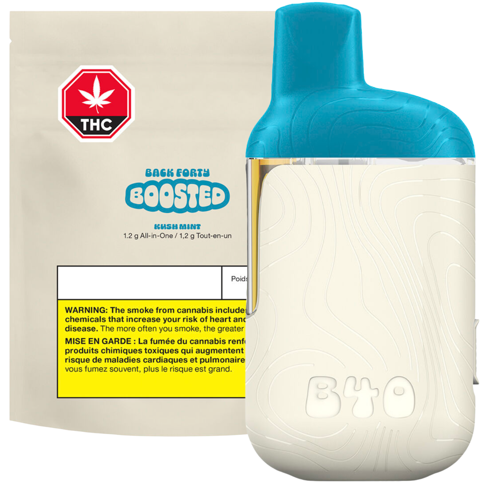 Kush Mint BOOSTED All-In-One Vape Disposable | 1.2g