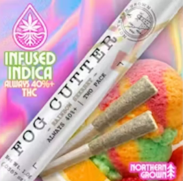 Rainbow Sherbet Distillate Infused | Pre Rolls | 0.5g 2pk