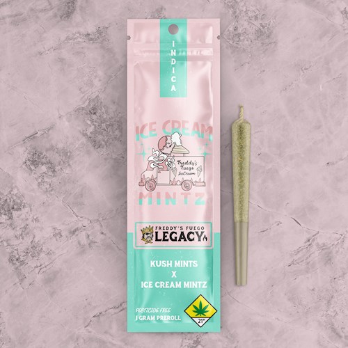 Freddy's Fuego Ice Cream Mintz (Indica) 1g Pre-Roll Legacy