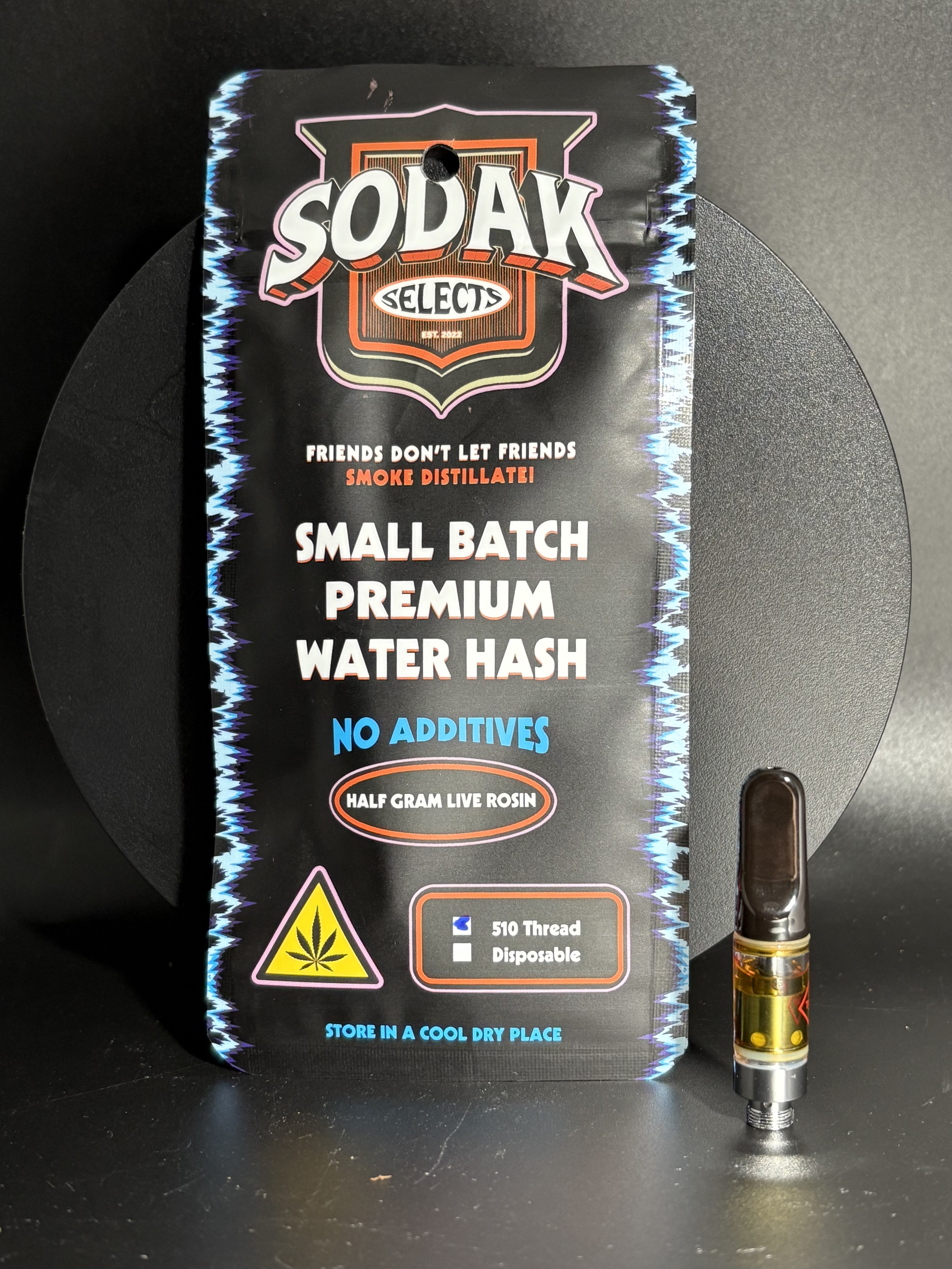 Sodak Selects - Vape - Live Rosin - .5 Gram Cart - Tropic Dunks
