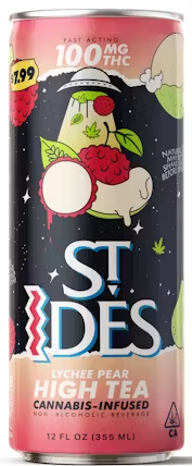 Pear Lychee [H] - 100MG Tea 12OZ