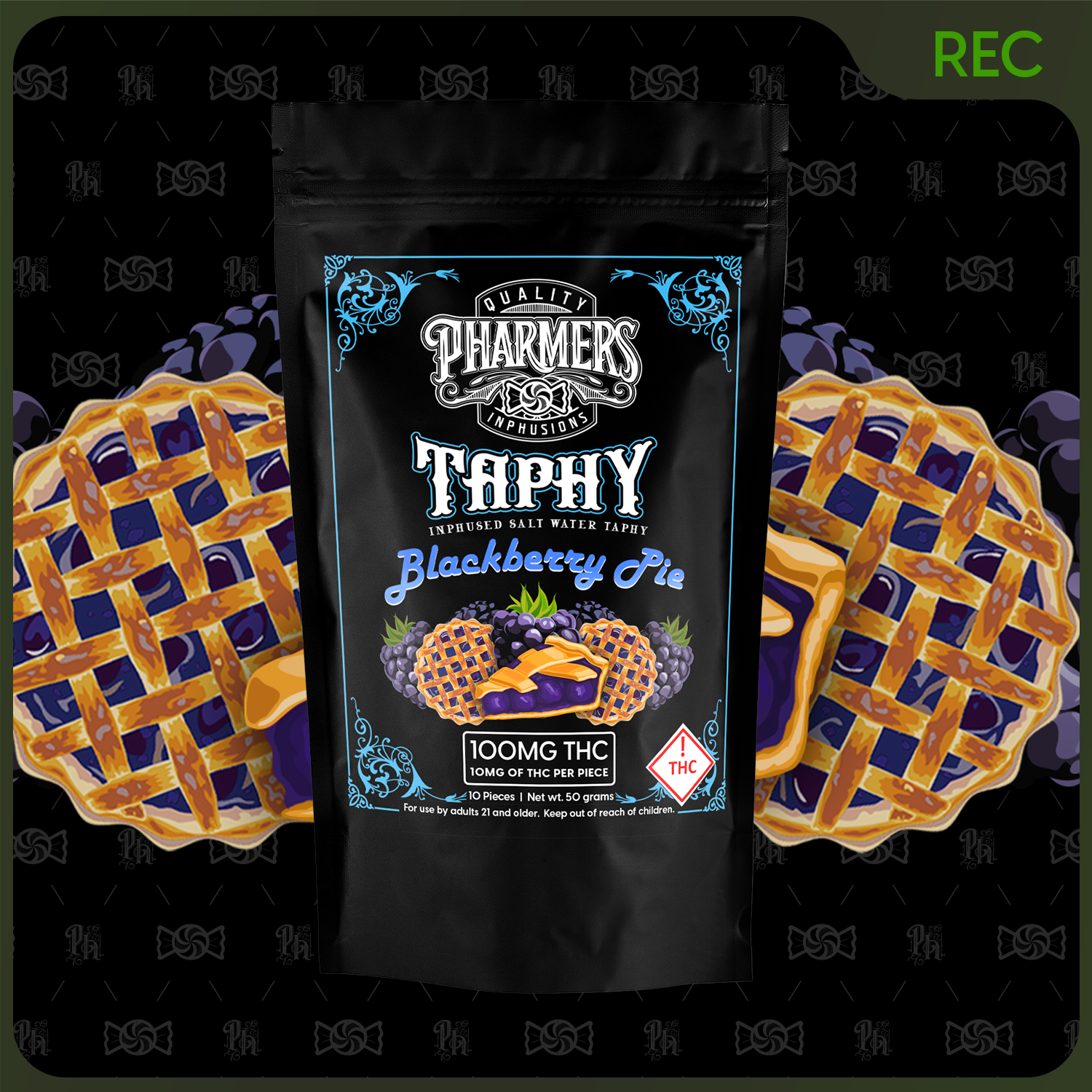 Pharmers Taphy Black Berry Pie-100mg