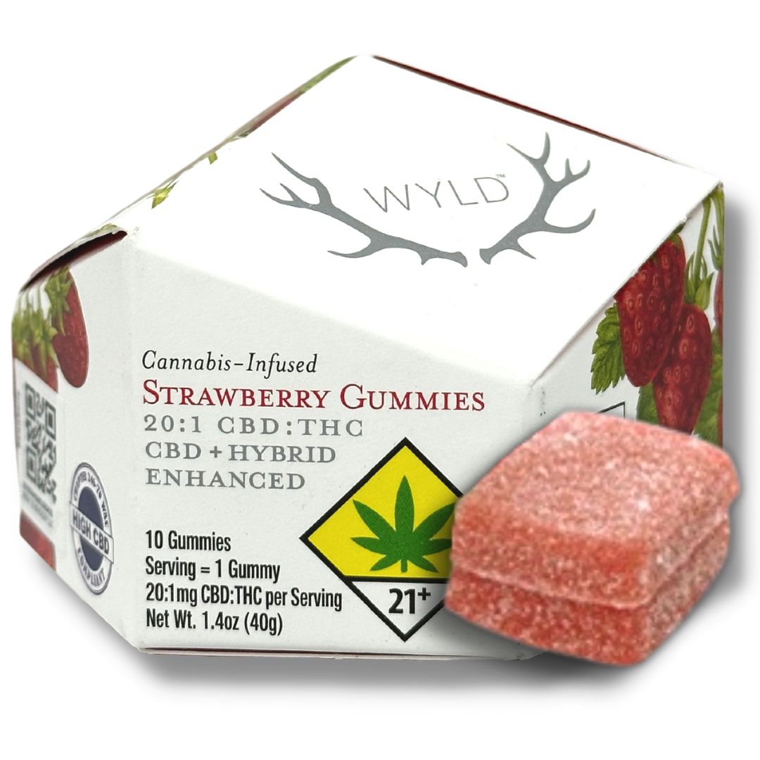 2:1 Strawberry CBD Hybrid 10pk Gummies (Wyld)