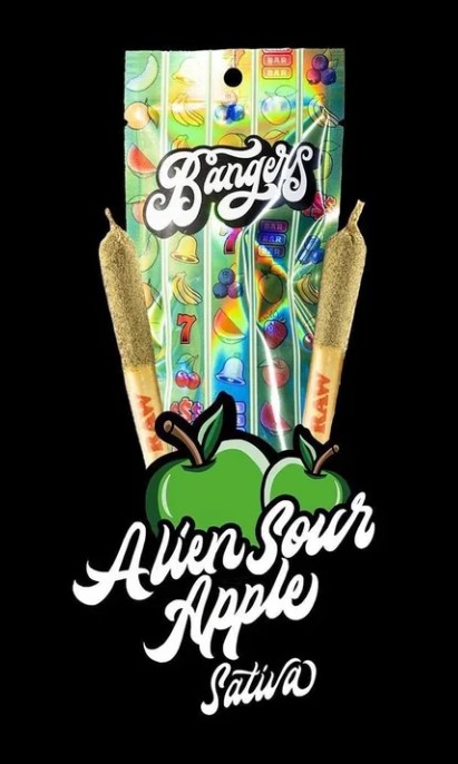 (28754) Alien Sour Apple INF PreRolls 2Pk