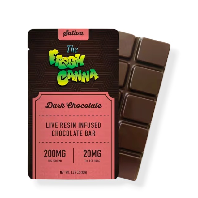 Fresh Canna - 200mg Chocolate Bar - Dark Chocolate