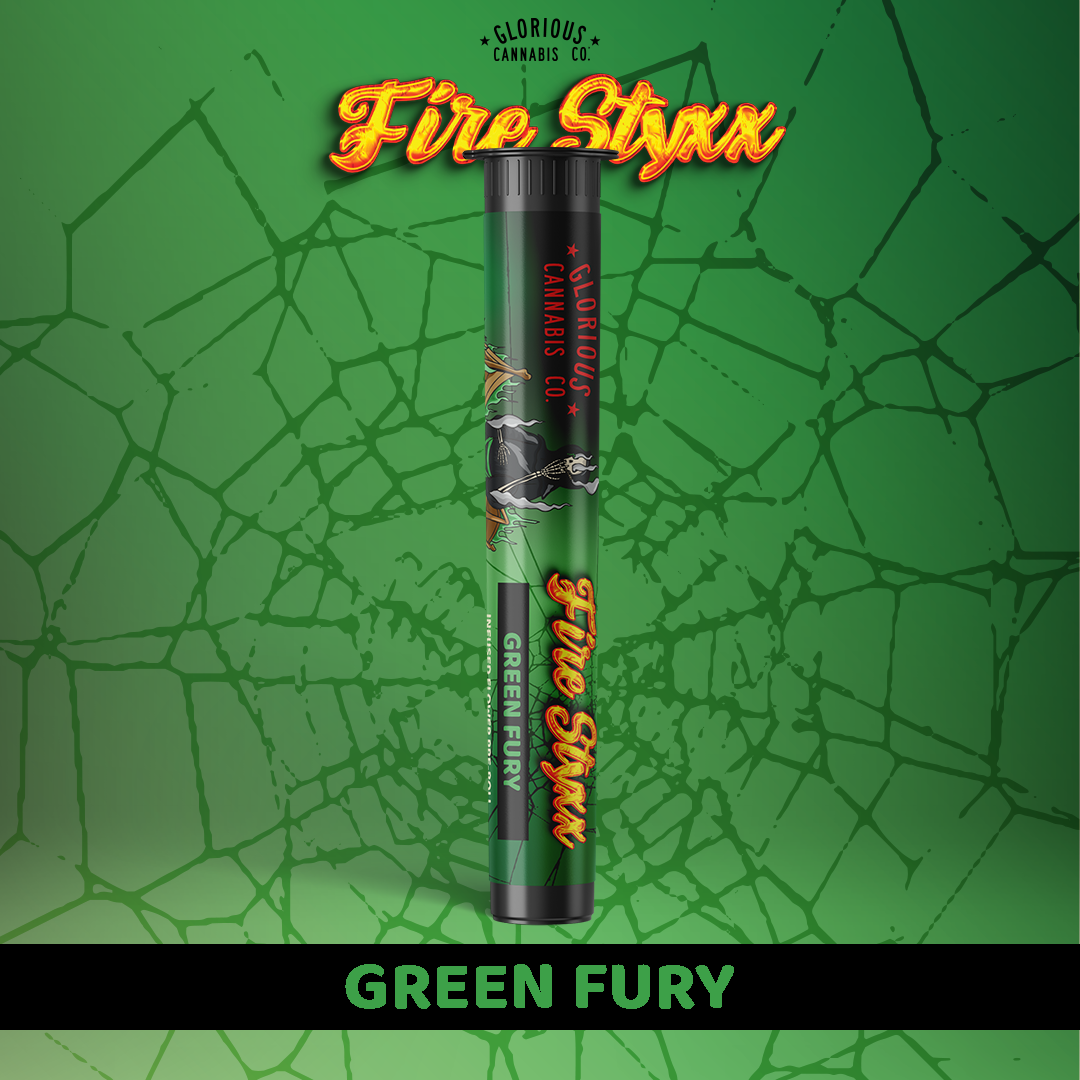 Fire Styxx | Green Fury | Infused Pre Roll | 1g | Sativa