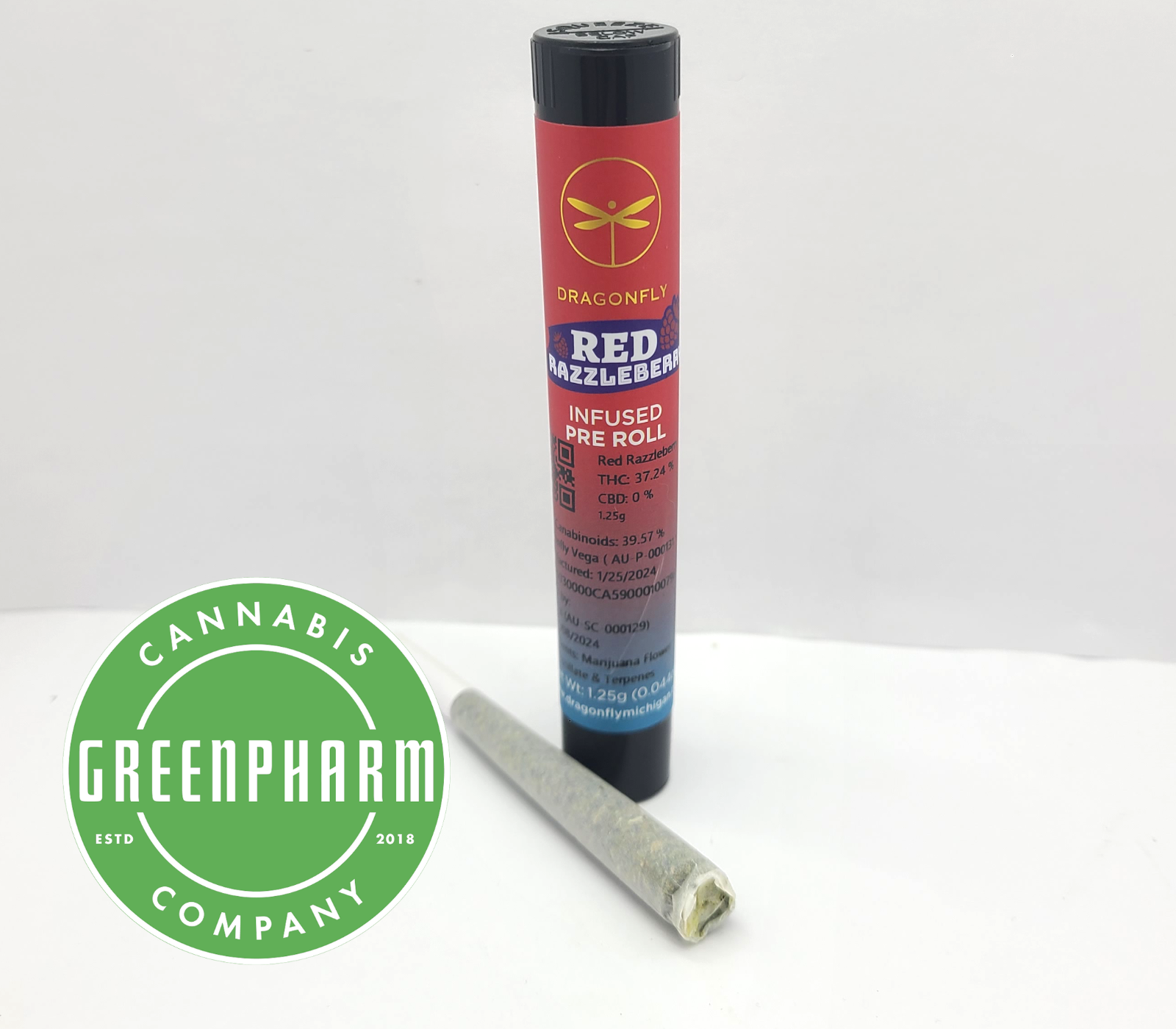 Infused Pre-Roll | Dragonfly | Red Razzleberry