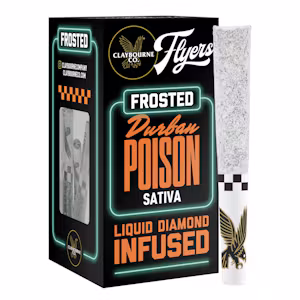 CLAYBOURNE - DURBAN POISON - .5G INFUSED PREROLLS - 5PK