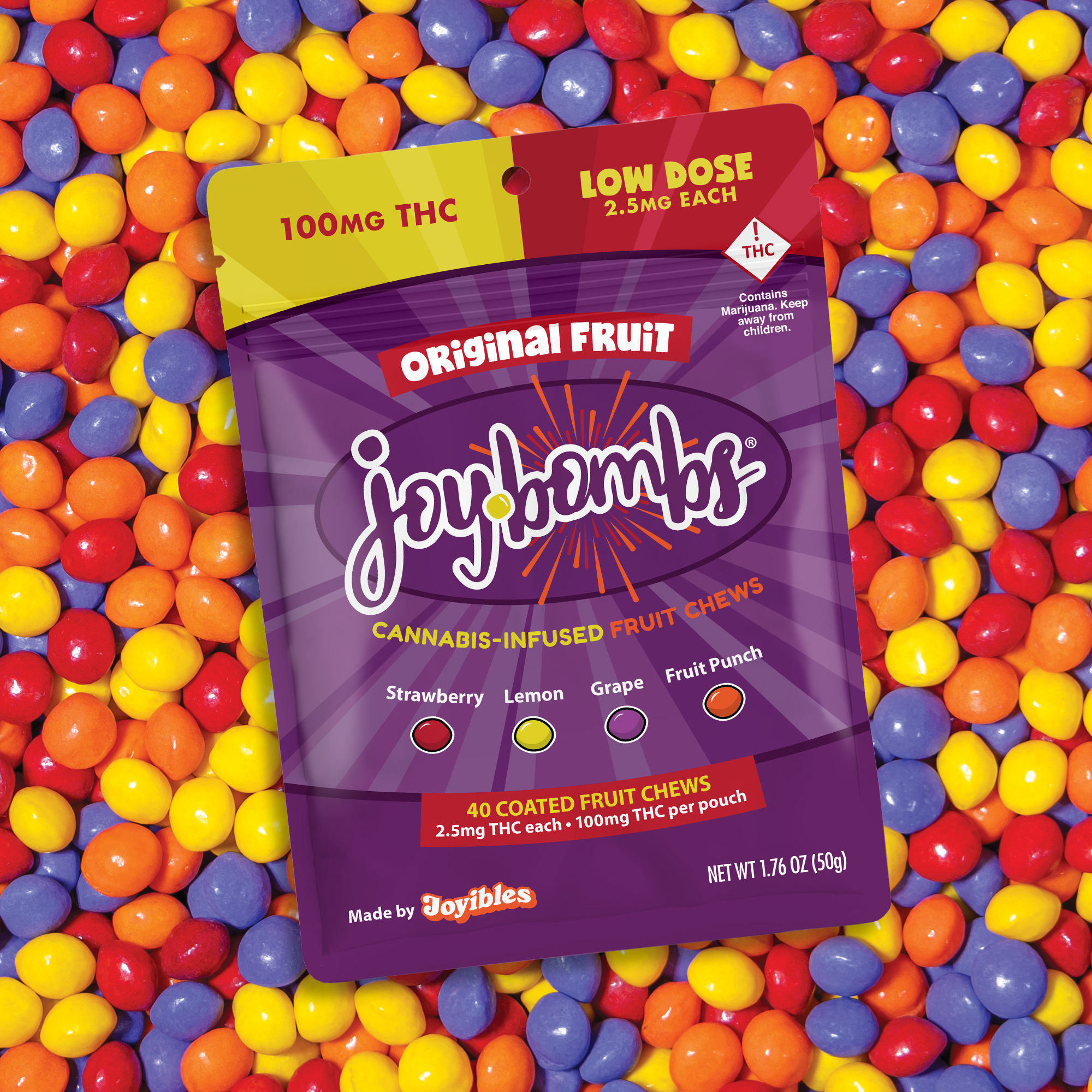 Joy Bombs Original Fruit / Ea