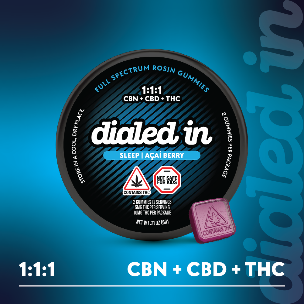 Acai Berry | 100mg (1:1:1) | Rosin Gummies