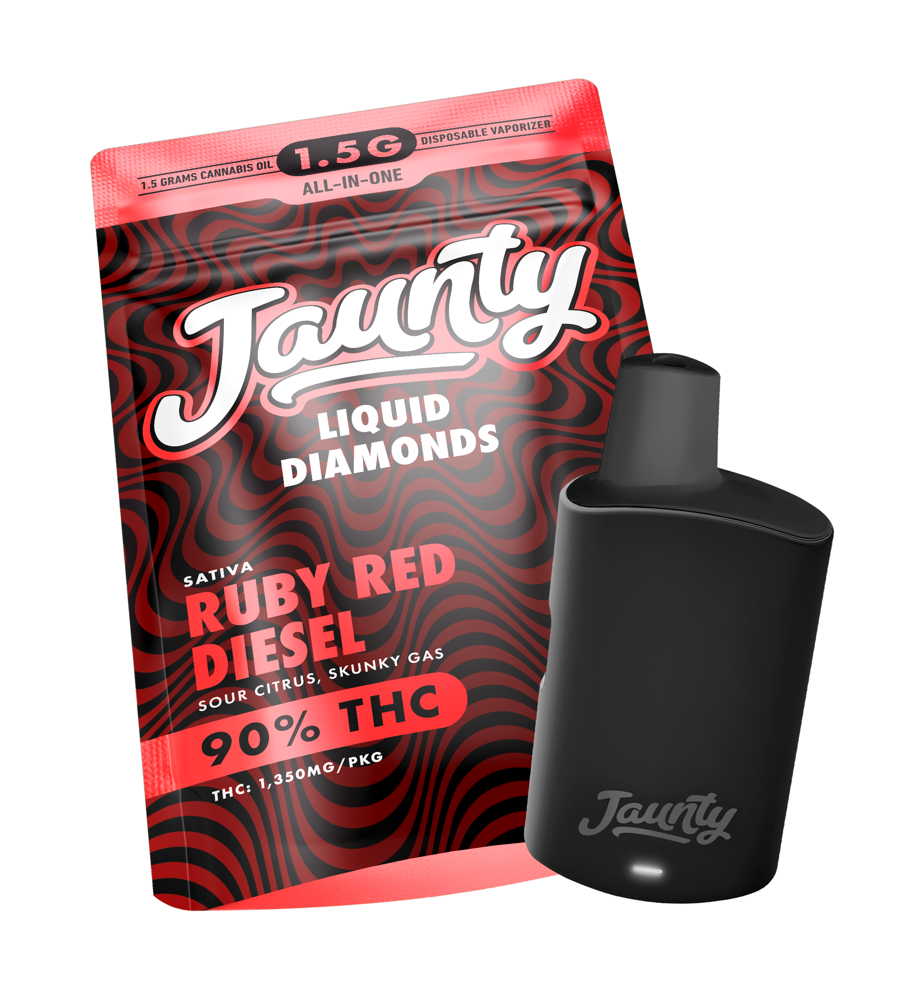 Ruby Red Diesel | Liquid Diamonds | Sativa | AIO | 1.5g
