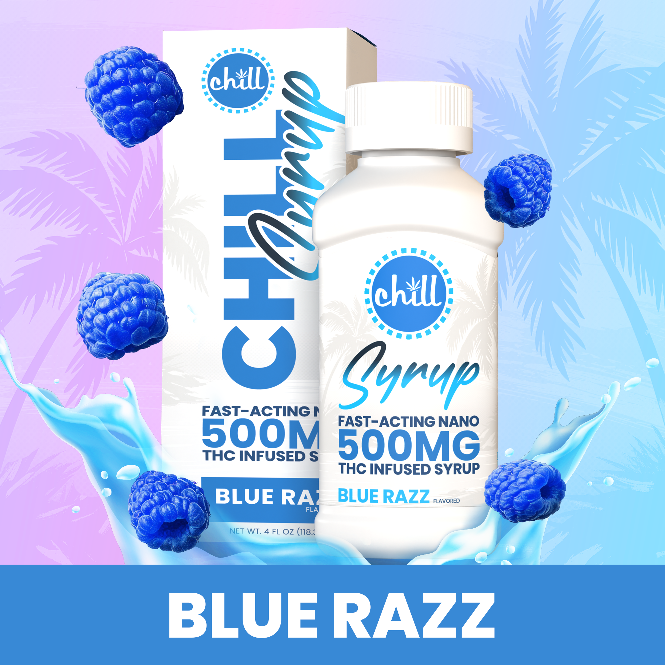 Blue Raspberry Syrup | 120ml | 500mg