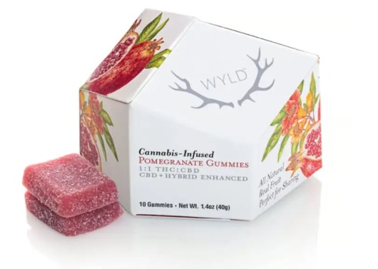 Wyld - Pomegranate 1:1 THC:CBD Infused Gummies 10pk - 100mg