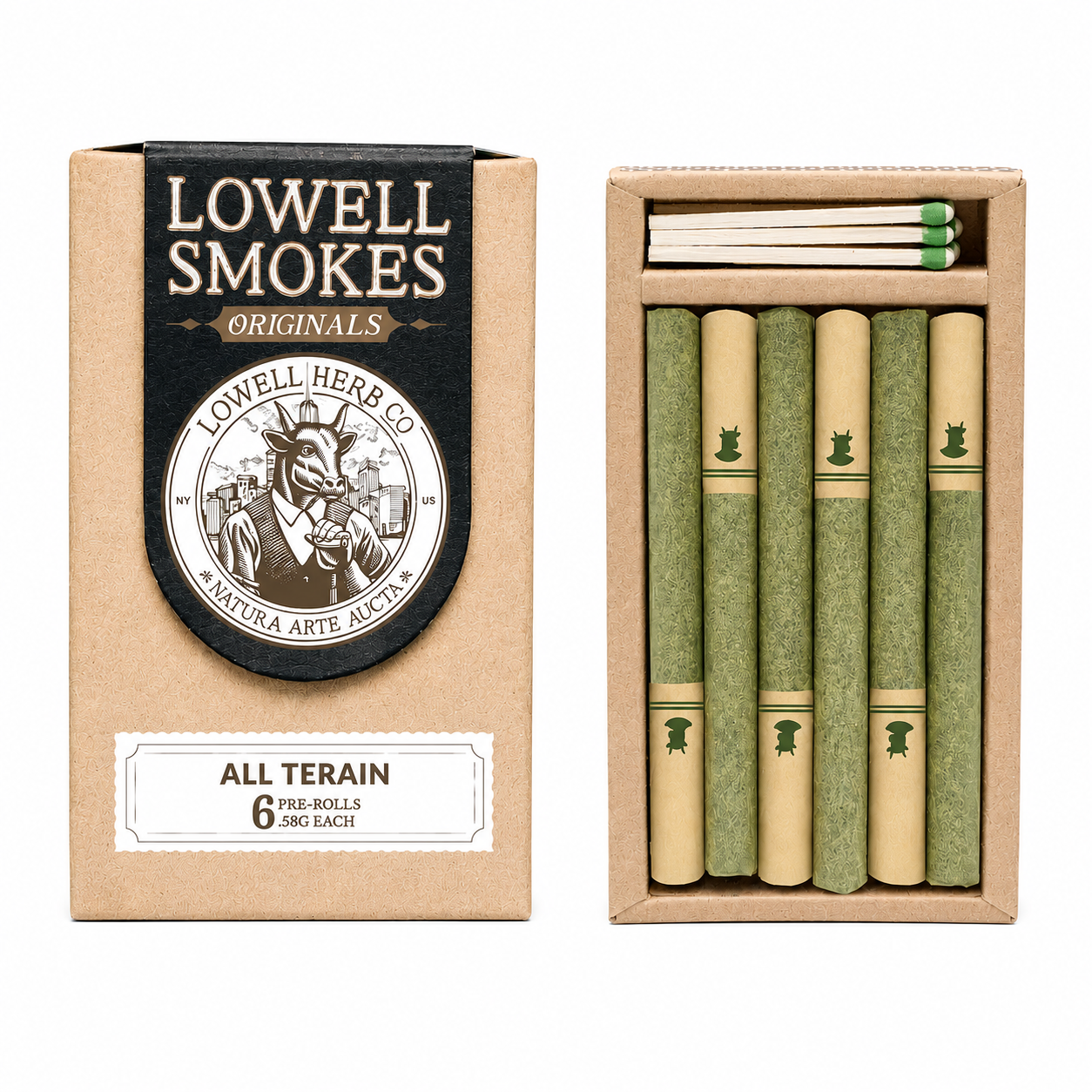 LOWELL SMOKES - ALL TERAIN - ORIGINALS - 6PK PREROLLS