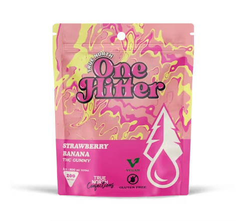 True North Confections | Strawberry Banana One Hitter Gummy | 200mg