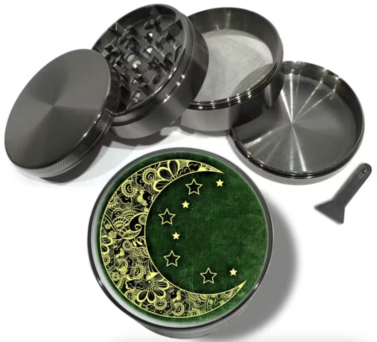 Crescent Moon w/ Stars Grinder