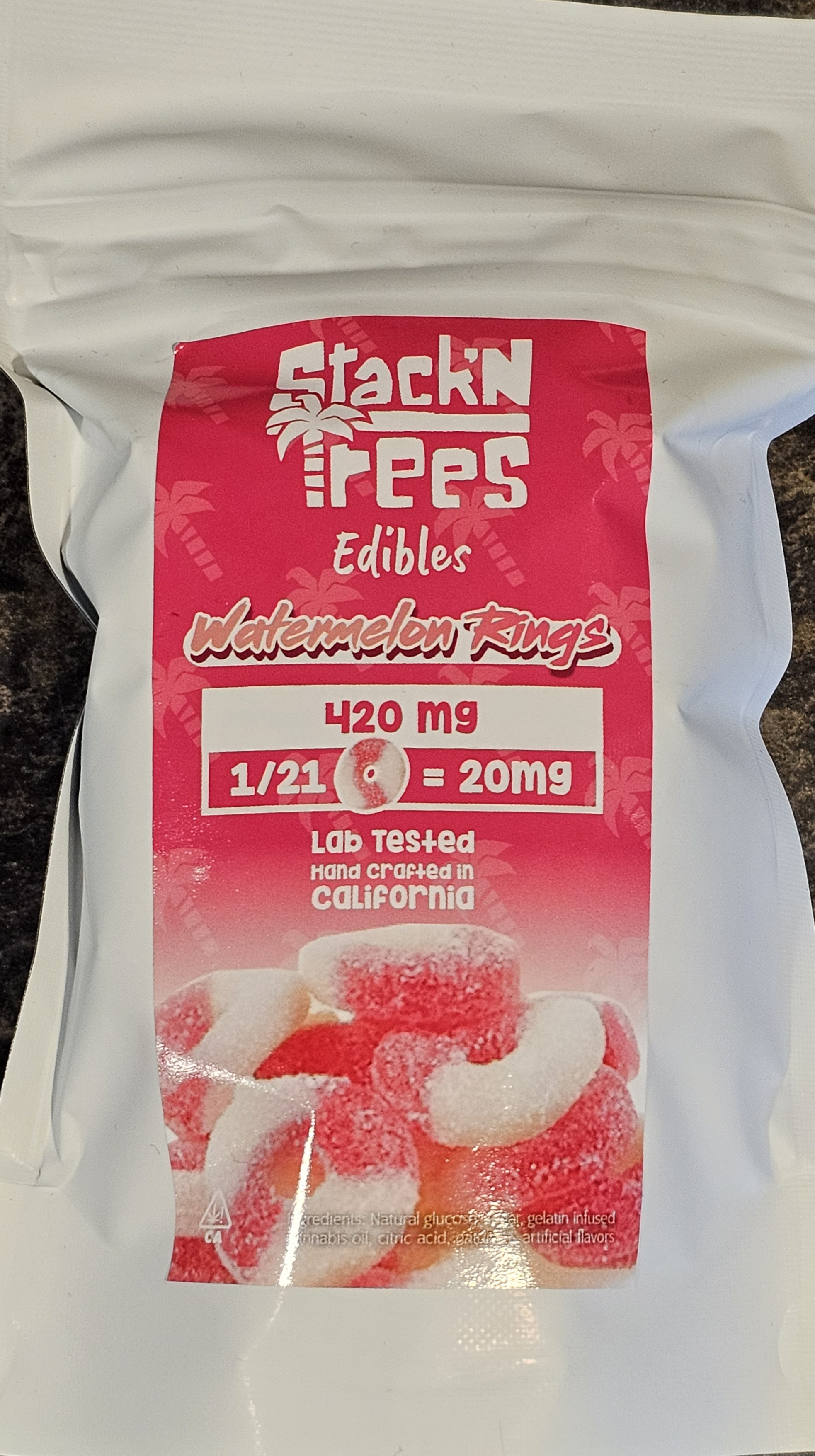 WATERMELON RINGS 420MG