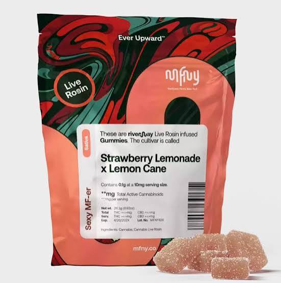 MFNY | Strawberry Lemonade X Lemon Cane | Live Rosin | Gummies | 10pk | .1g by MFNY - edibles cannabis product