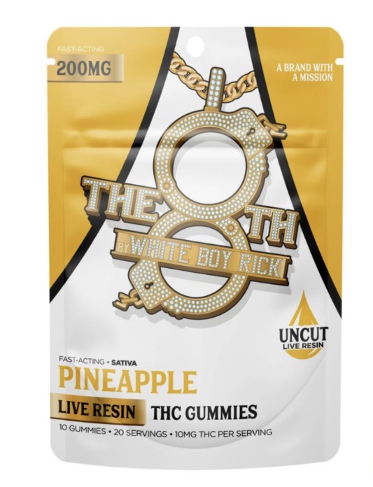 The 8th Pineapple Live Resin Gummies 200mg
