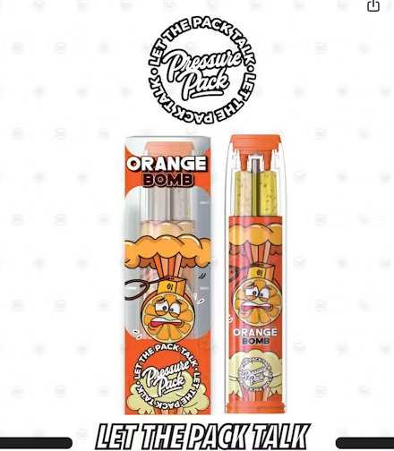 Disposable | Orange Bomb | 2g | Pressure Pack