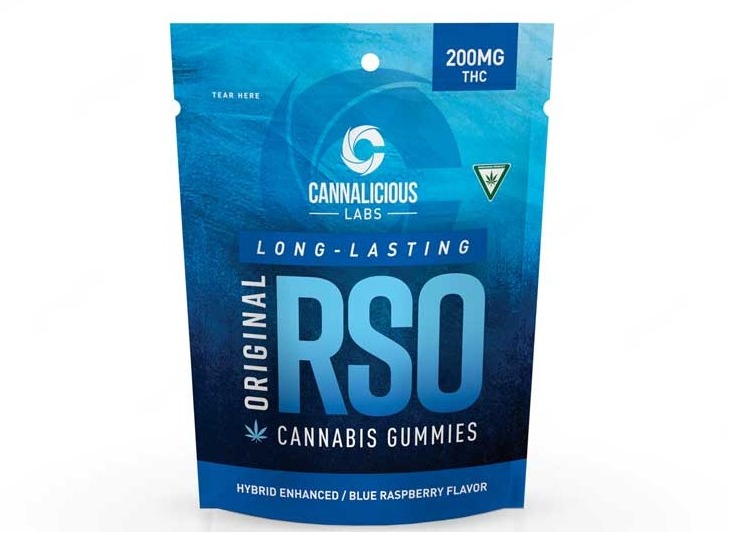 Cannalicious - Gummies - 200mg RSO - Blue Raspberry - Hybrid
