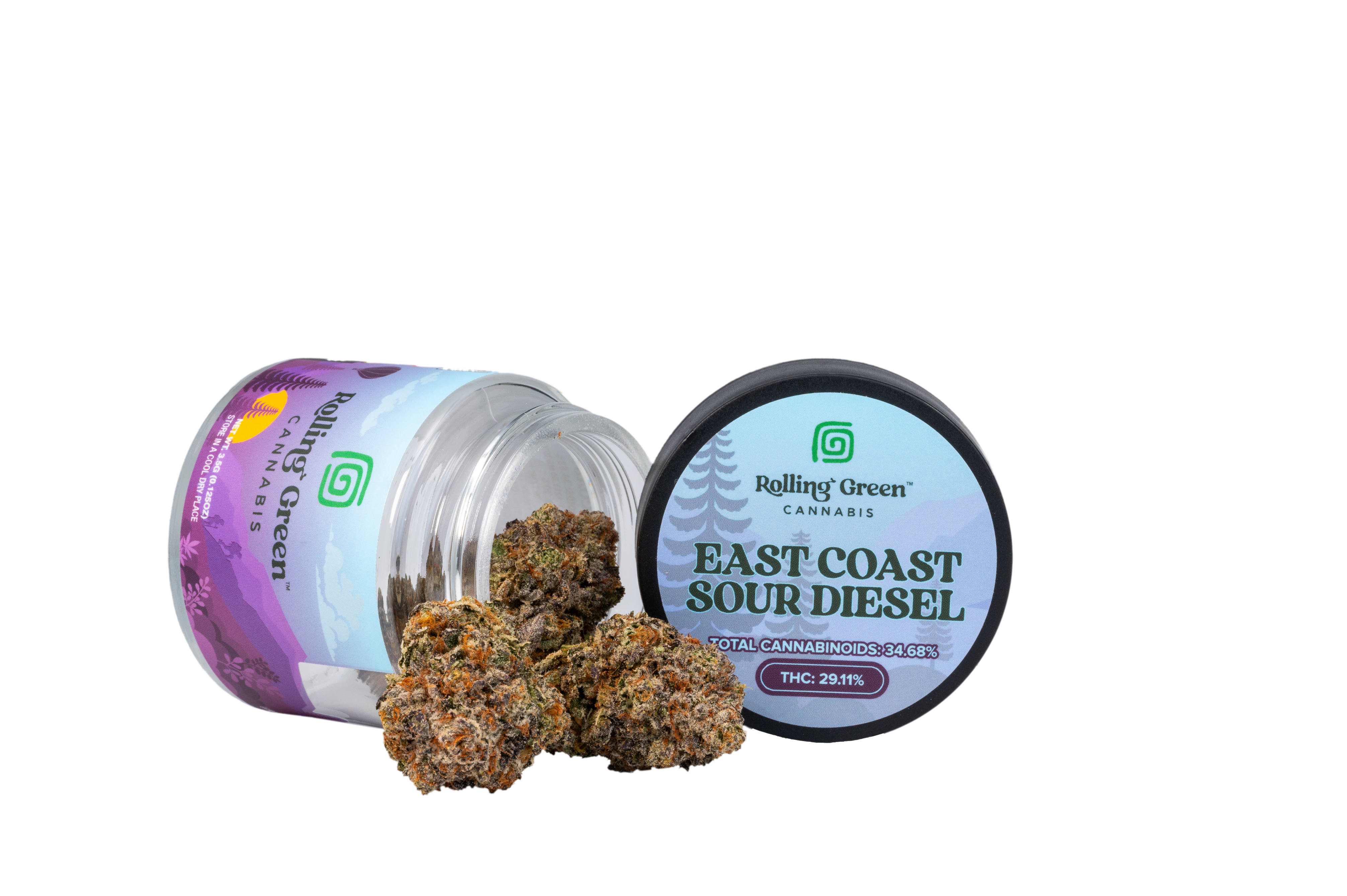 ROLLING GREEN - EAST COAST SOUR DIESEL - 3.5G