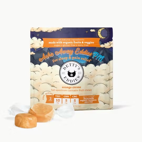 Orange Creme Ache Away & Sleep | Fruit Chew 2pk | 10mg