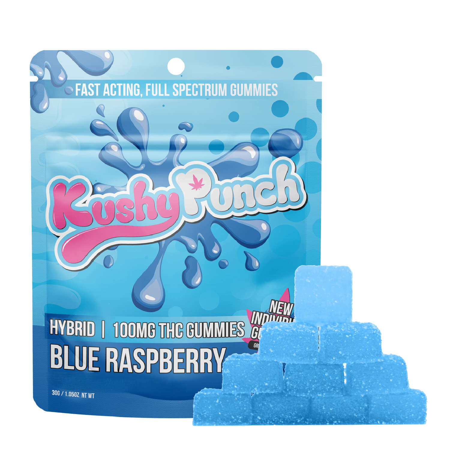 Blue Raspberry | 100mg | Fast-Acting Gummies