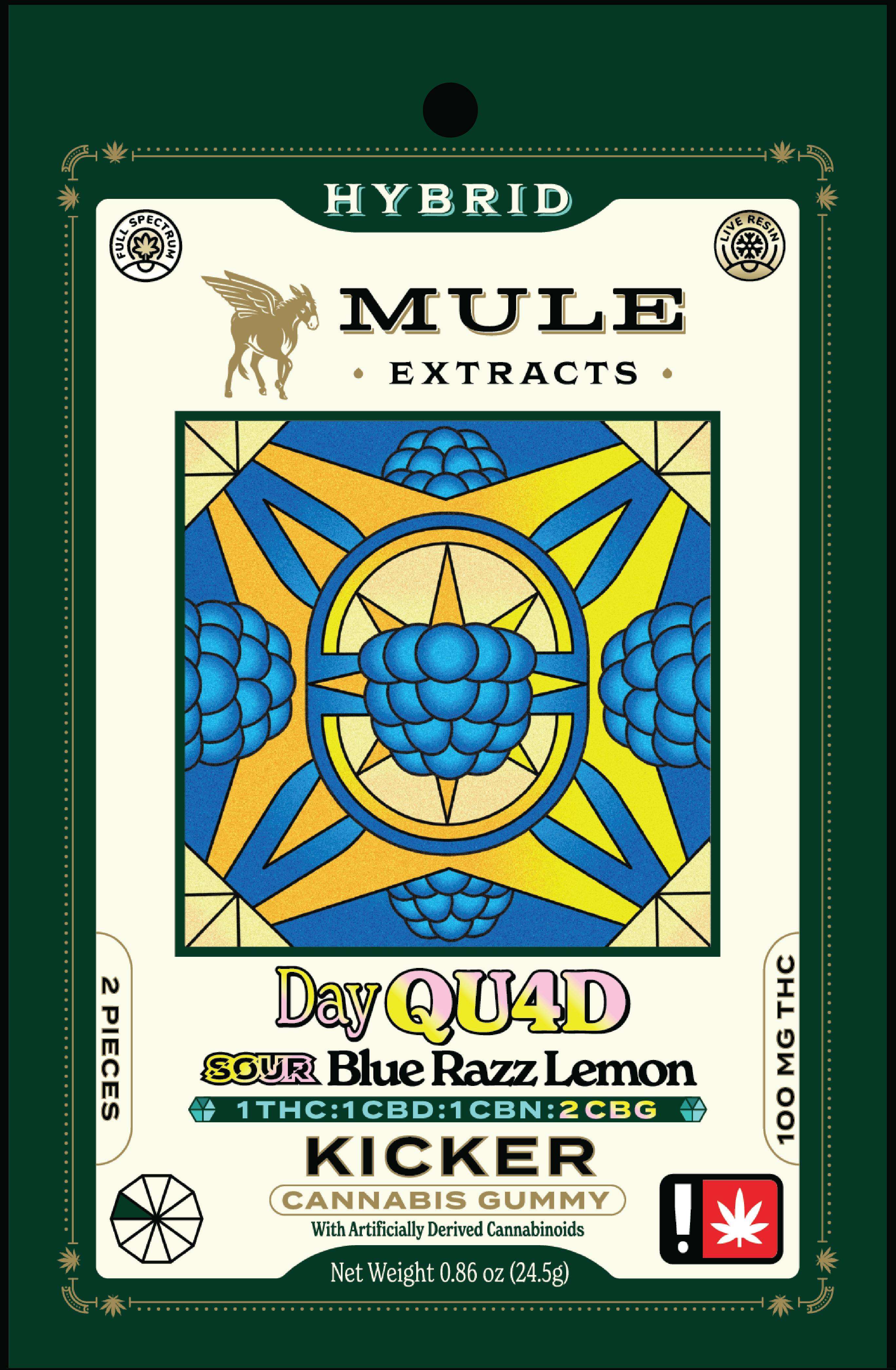 Mule Extracts: Day Quad Sour Blue Razz 1