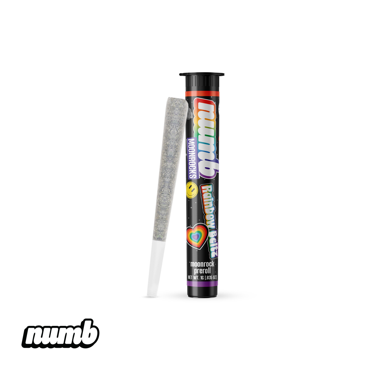 Numb: Rainbow Beltz 1G Moonrock Prerolls