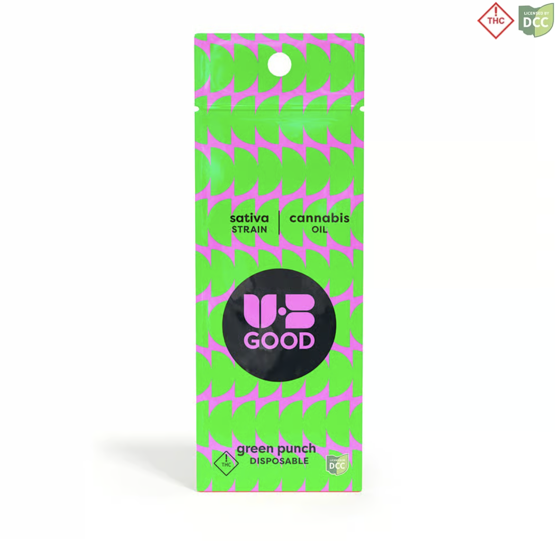 UB Good | Green Punch "Spark" (Distillate) Disposable | 0.5g | Sativa