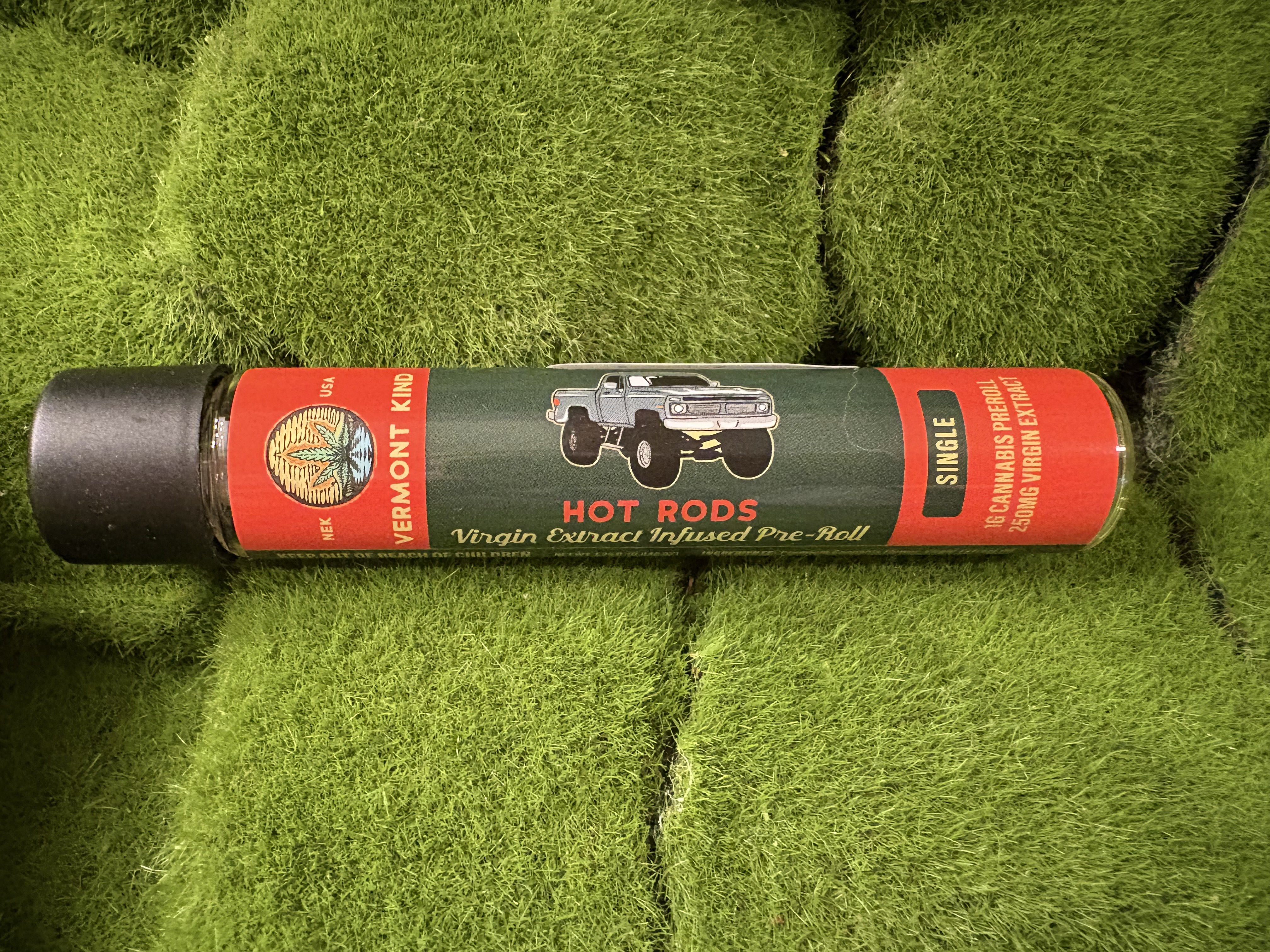 Virgin Extract Infused Pre Roll Single | Hot Rod: Tar Pit x Oilspill