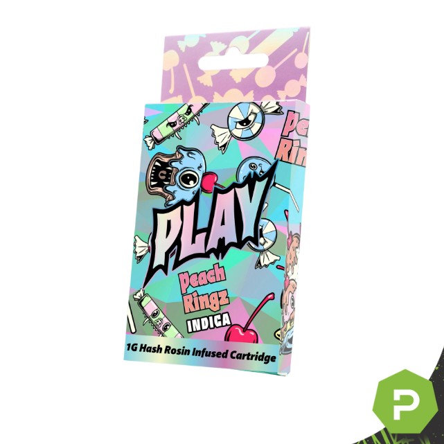 Play Hash Infused 510 Cartridge | Peach Ringz
