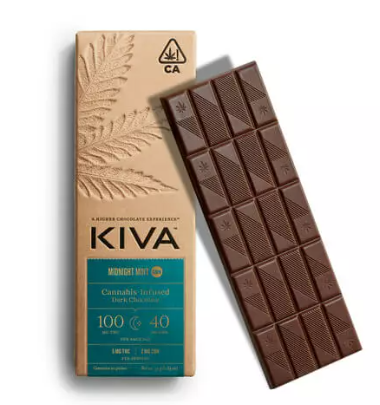 KIVA DARK MIDNIGHT MINT 5:2 CBN BAR 100MG